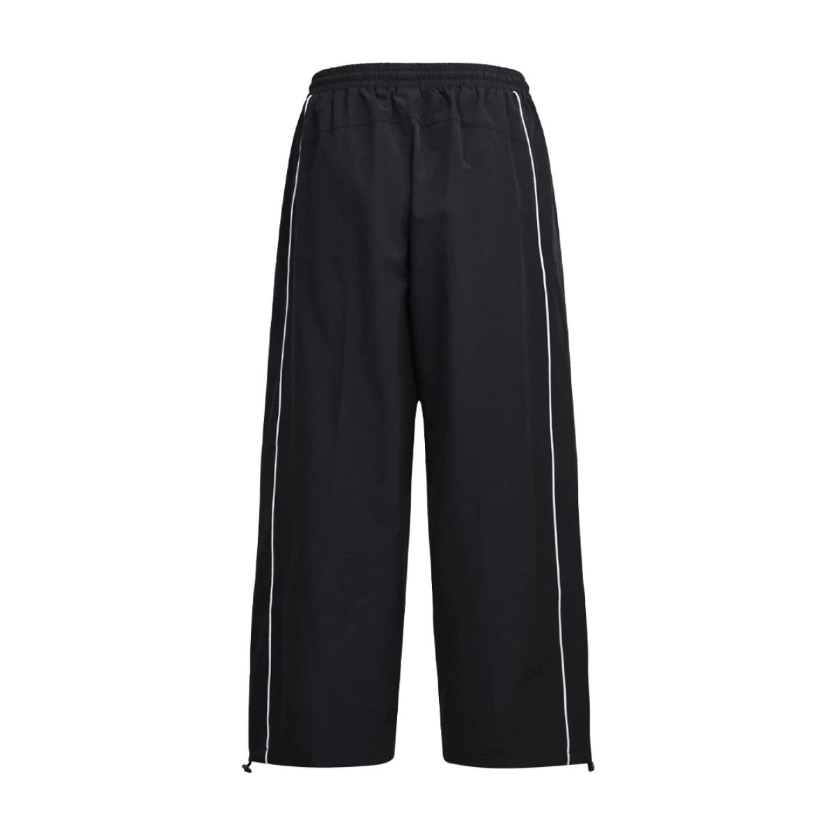 KTM CTY Baggy Track Pants – Black Relaxed Fit Streetwear Trousers with White Side Piping 1