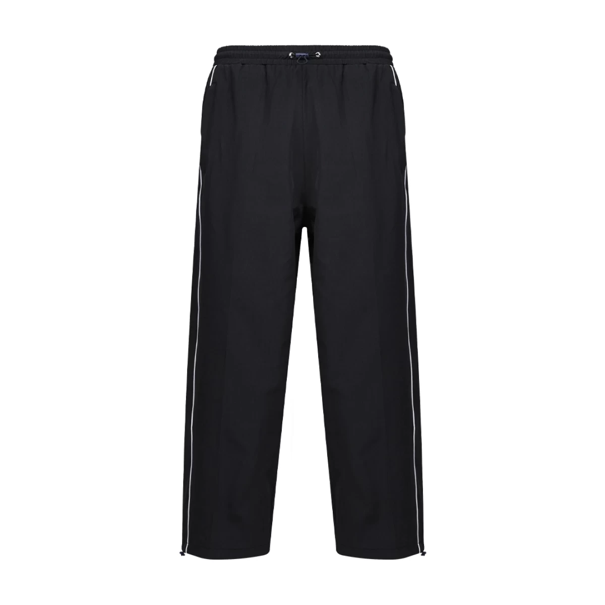KTM CTY Baggy Track Pants – Black Relaxed Fit Streetwear Trousers with White Side Piping 0