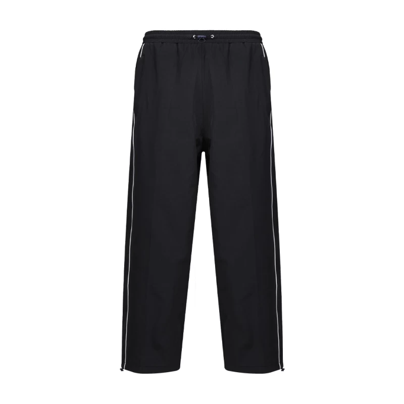 KTM CTY Baggy Track Pants – Black Relaxed Fit Streetwear Trousers with White Side Piping 0