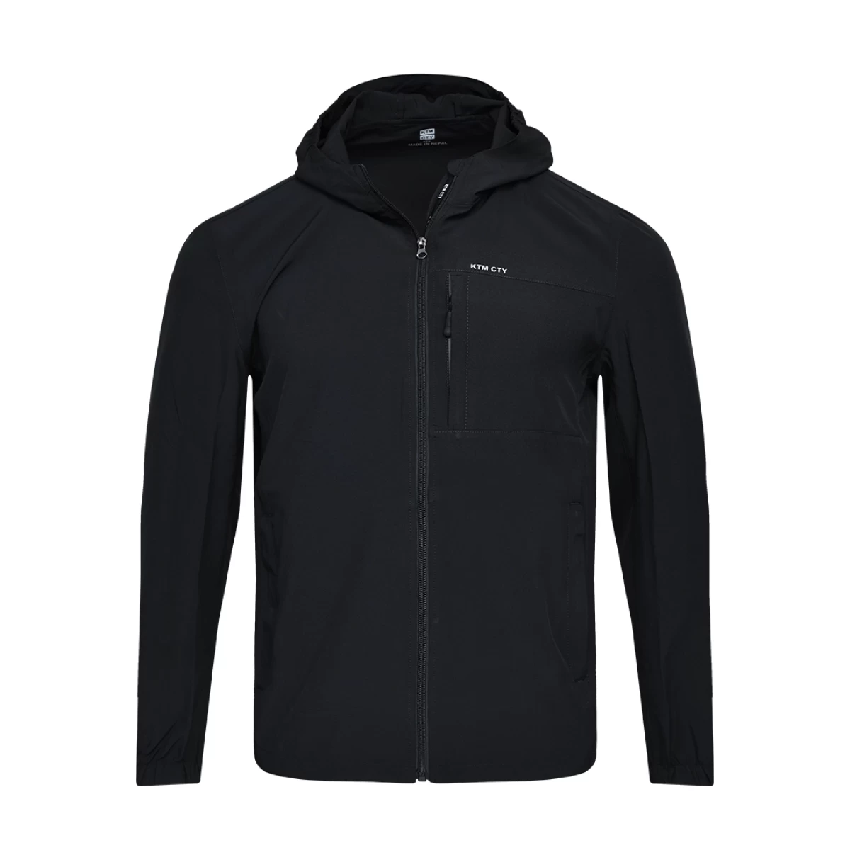 KTM CTY Green Windbreaker Windcheater Jacket with Hood and Full-Zip Design with Chest Pocket 0