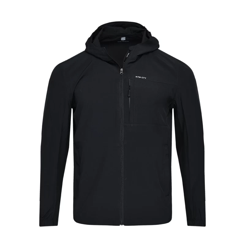 KTM CTY Green Windbreaker Windcheater Jacket with Hood and Full-Zip Design with Chest Pocket 0