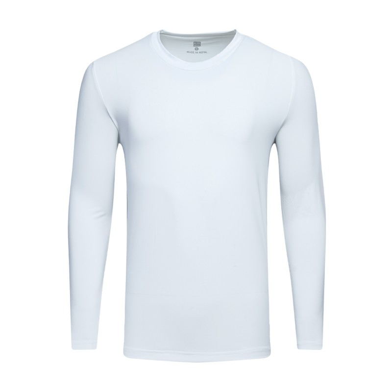 A solid white KTM CTY Classic Long Sleeve Crew neck t-shirt featuring a clean, minimalist fit, designed as lightweight and breathable summer wear.