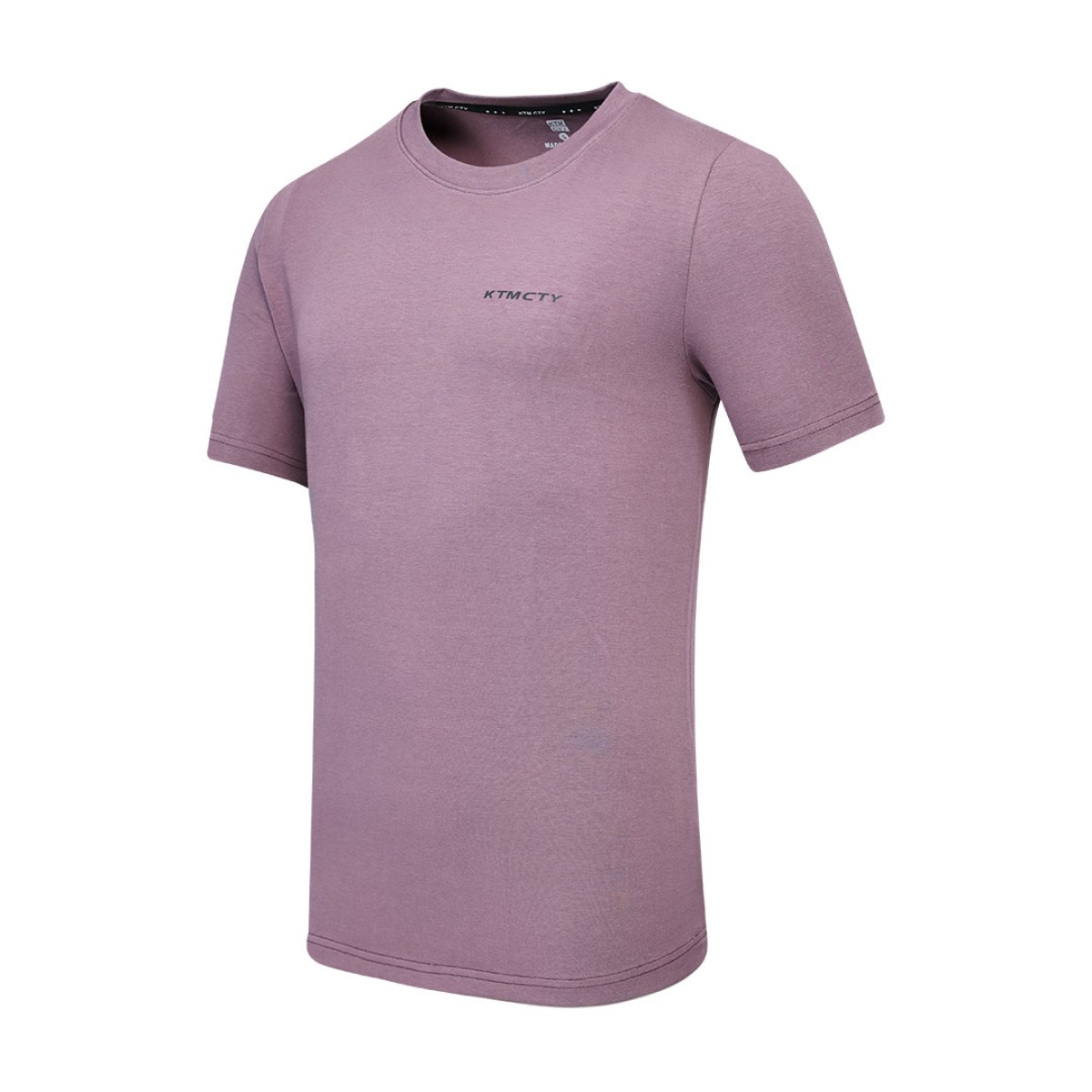 A solid dark green KTM CTY Foundation short-sleeve crew neck t-shirt featuring a clean, minimalist design, ideal for breathable casual summer wear. 3