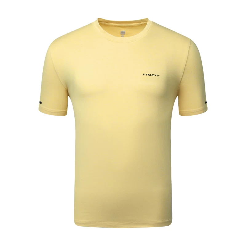 KTM CTY men's yellow cotton crew neck t-shirt