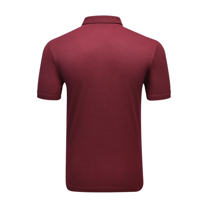 A male and female model wearing matching maroon KTM CTY polo shirts and sunglasses, standing confidently against a white background. The female model is resting her arm on the male model's shoulder 1