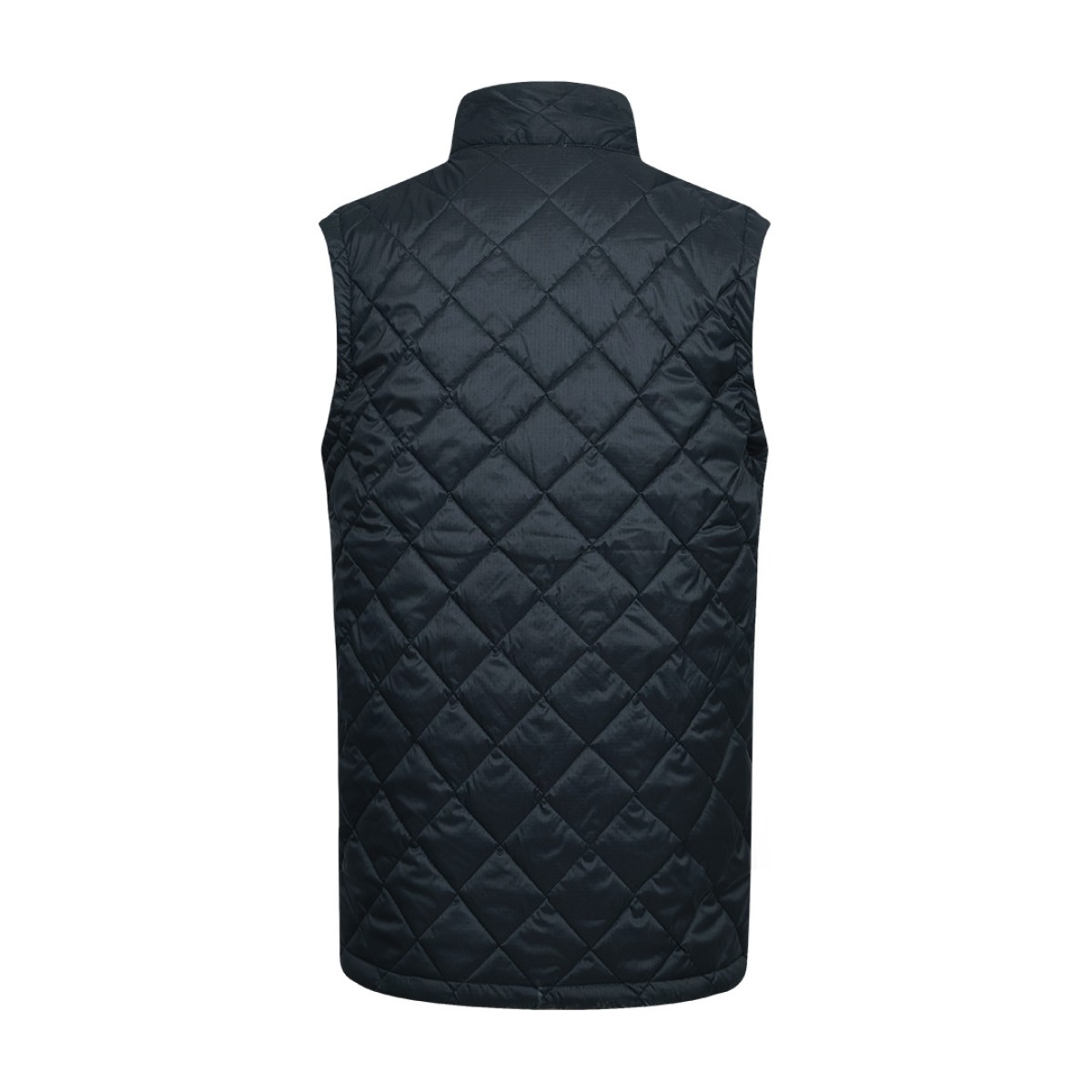 KTMCTY Black Quilted Half Jacket with High Collar and Full Zip Front for Winter Wear 1