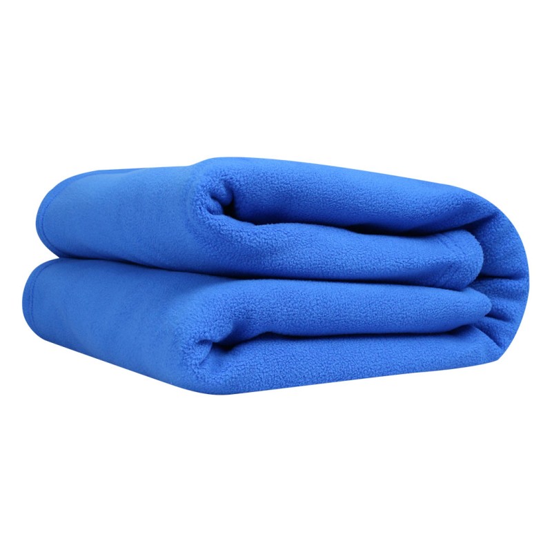 Cozy and soft KTMCTY Single Layer Fleece blankets, stacked high to show multiple color options for your bedroom or living room 1