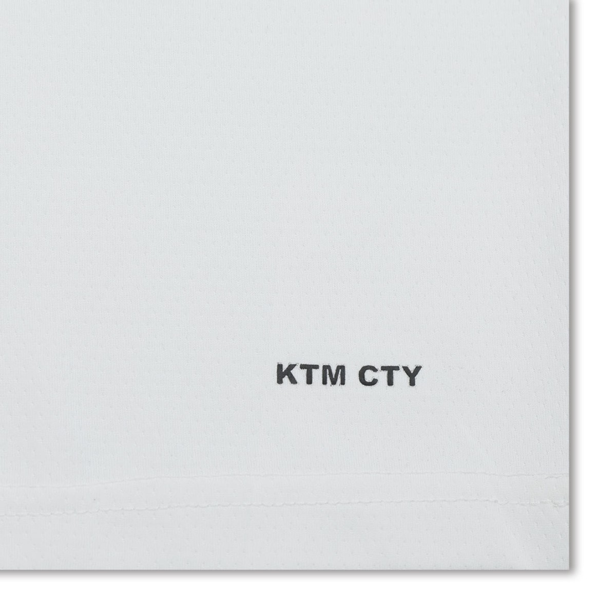 A solid white KTM CTY Unisex Half Sleeve crew neck t-shirt featuring a clean, minimalist design with a small discreet logo on the bottom hem. 4