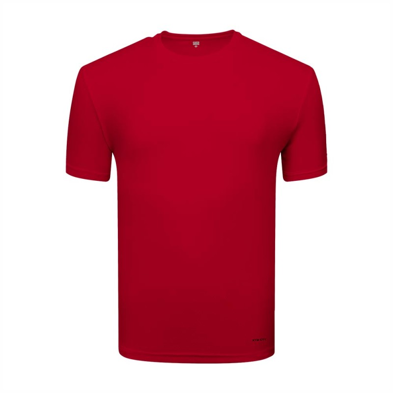A solid white KTM CTY Unisex Half Sleeve crew neck t-shirt featuring a clean, minimalist design with a small discreet logo on the bottom hem. 1
