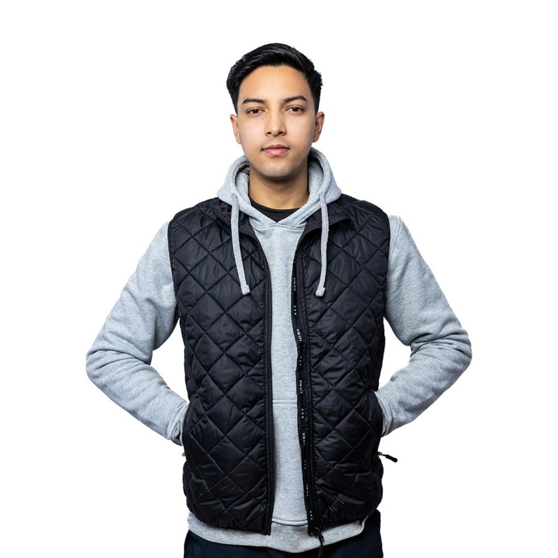 Unisex Quilted Polyfiber Half Jacket | Winter Wear